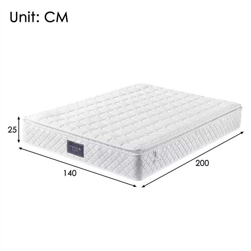 Materasso a molle insacchettate 7 zone bianco 140x200 cm