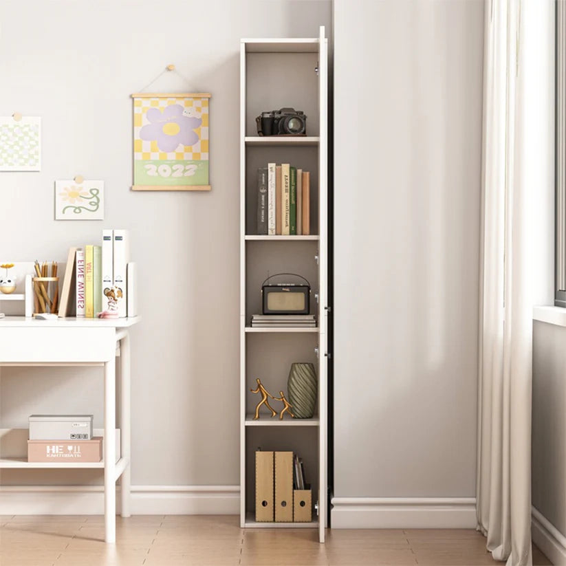 Libreria Alta Bianca 174 cm Ideale per Spazi Ridotti