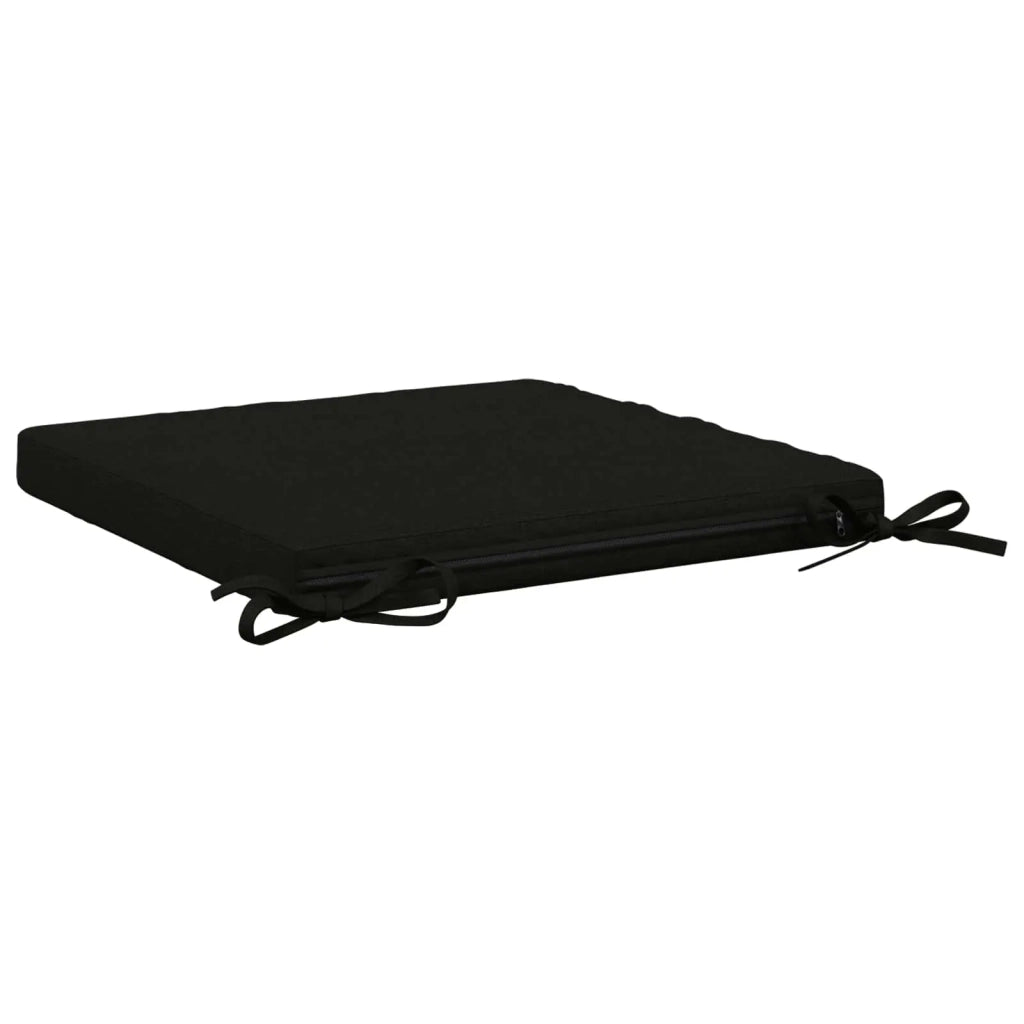 Cuscini per Sedia in 4 Pezzi SOEST 4 pz 100% Poliestere Nero 944534