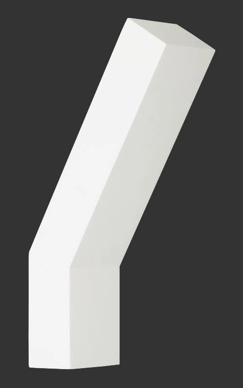 Applique Lampex Jerry 698/1 bianca 1 luce G9 gesso ceramica