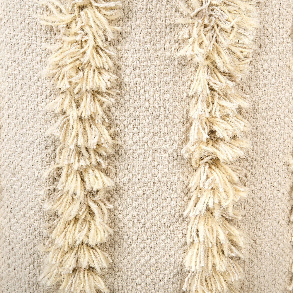 Set di 2 cestini in cotone beige alti 40/45 cm per conservare lo stile rustico boho