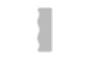 Specchio in legno "Asel" - 50 x 160 cm - Bianco