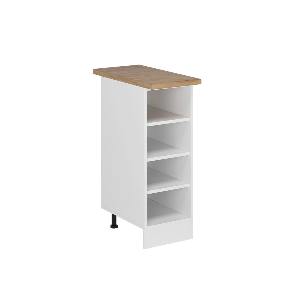 Vicco Scaffale da cucina Bianco 30 cm , PL Oak