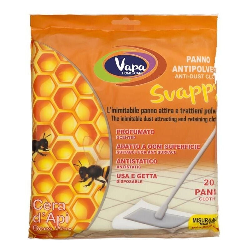 SVAPPY PANNI CATTURA POLVERE CERA D'API 20 PZ