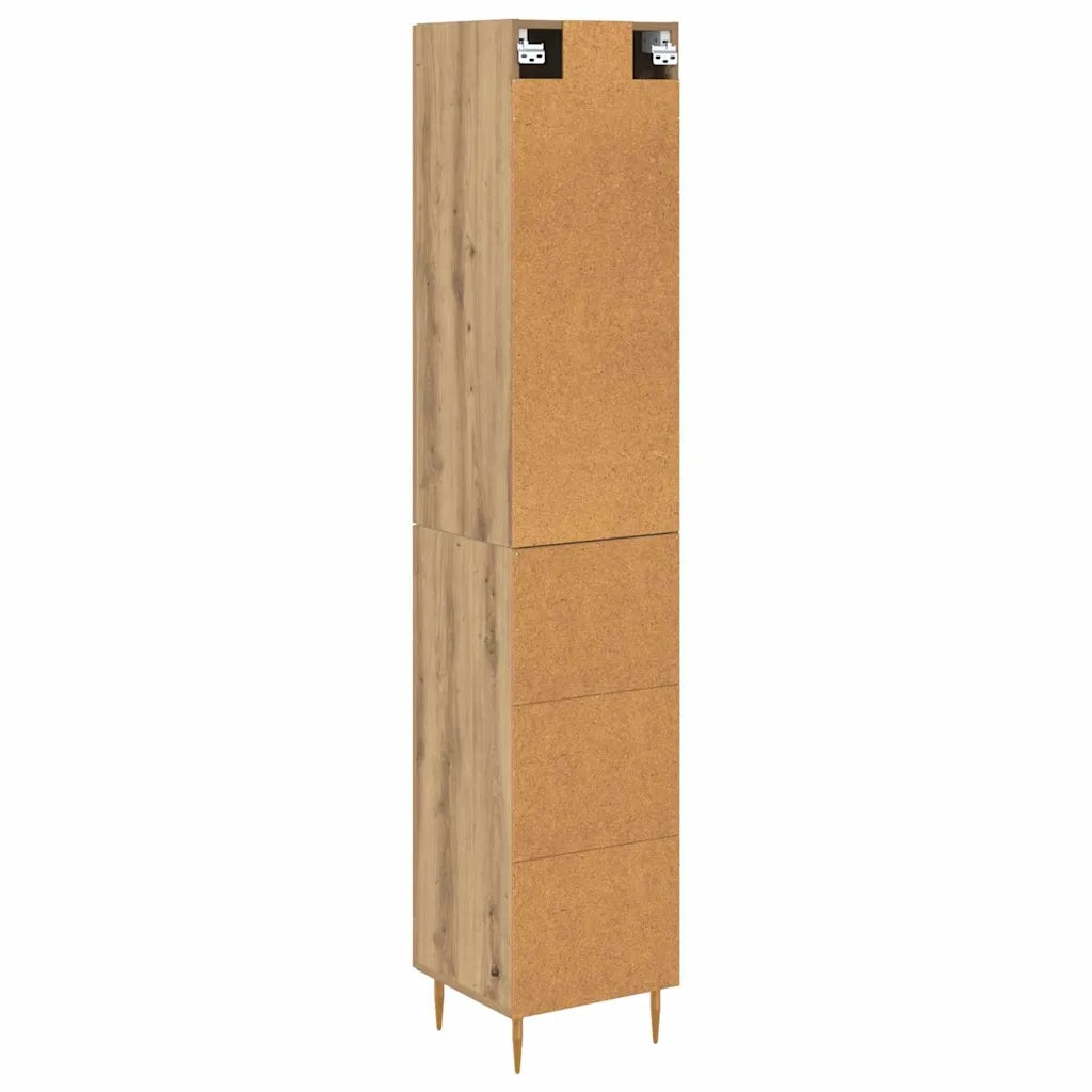 Credenza 2 pz | Madia | Buffet da pranzo | Armadio da pranzo Rovere artigianale Legno multistrato