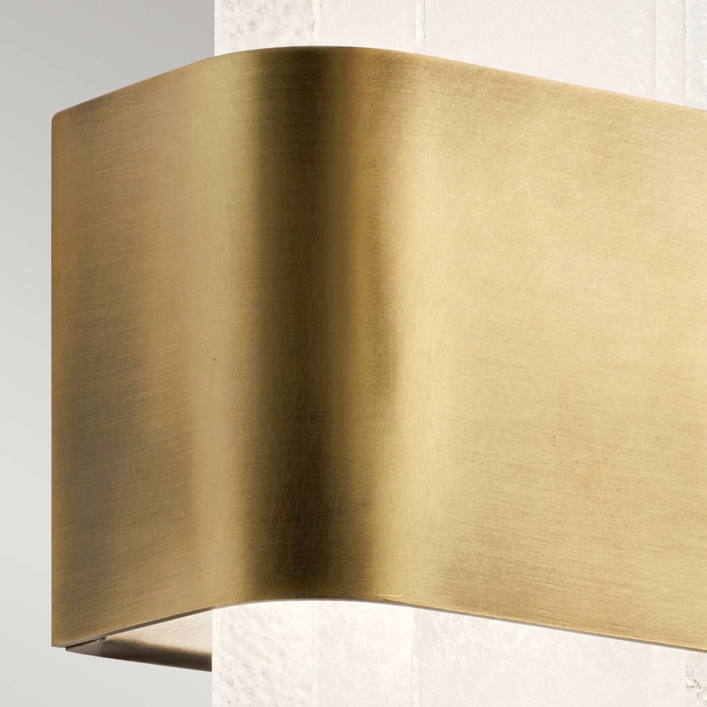 Applique LED 16W ottone verticale rettangolare SERENE Kichler