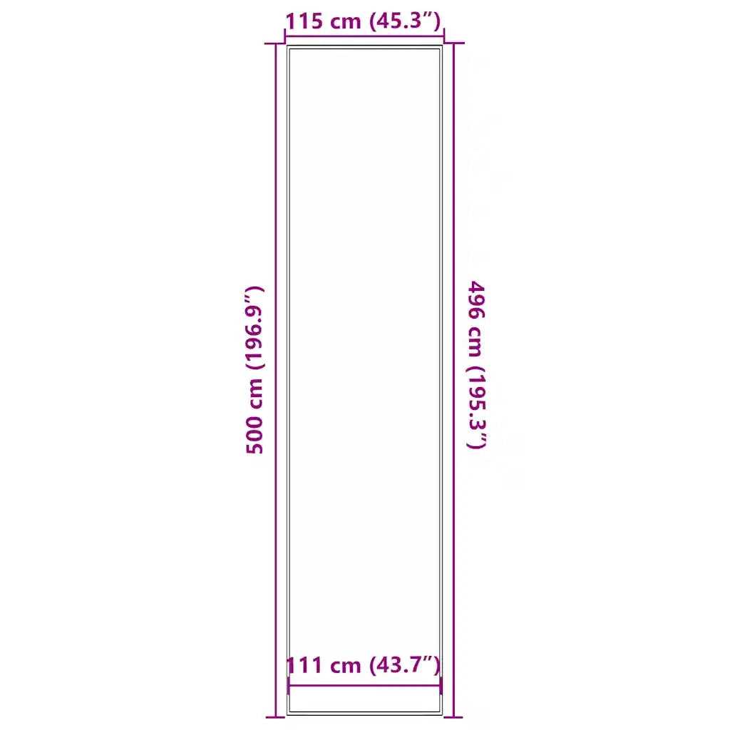 Zerbino Antracite 115x500 cm 4105622