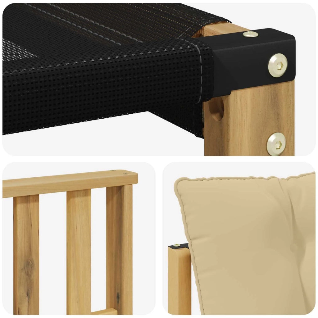 Set di divani da esterno con cuscino 6 pcs Bianco e Beige 3389811