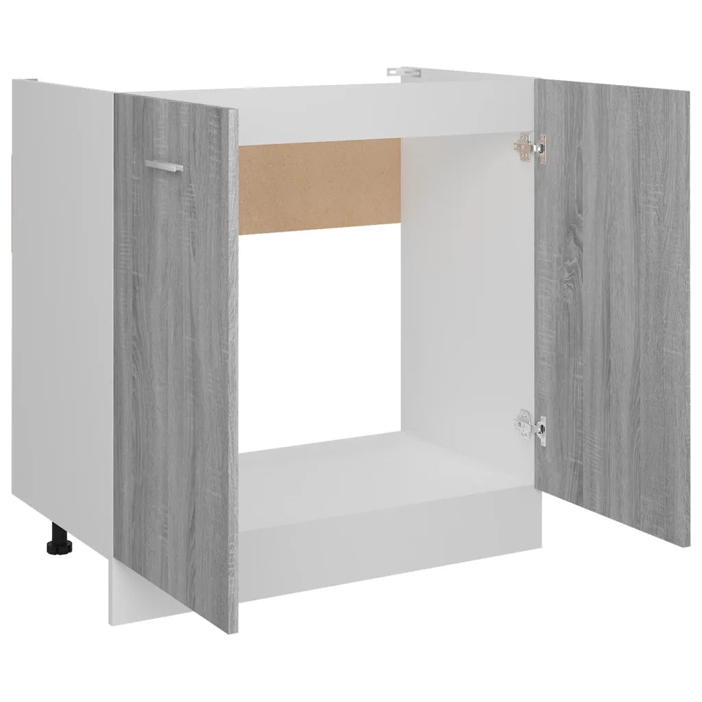 Pensile da cucina | Mobiletto ¡°Lyon¡± Grigio Sonoma 80x46x81,5 cm