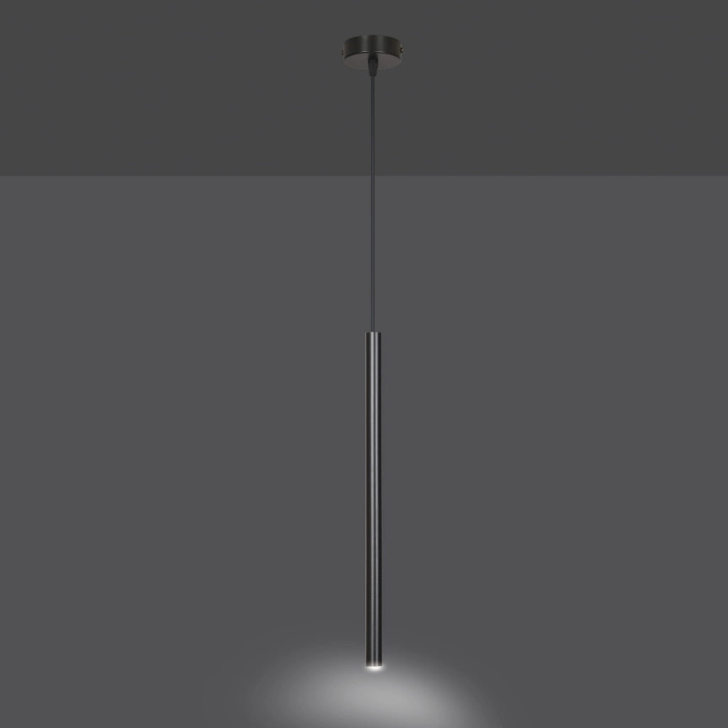 Lampada sospensione Emibig Selter 1 nera G9 metallo 120cm