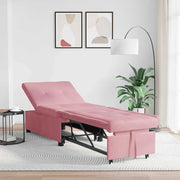 Divano letto Rosa 194 x 67 x 82 cm Velluto 42008598