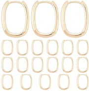 20 pezzi di orecchini in ottone dorato 18K per gioielli DIY