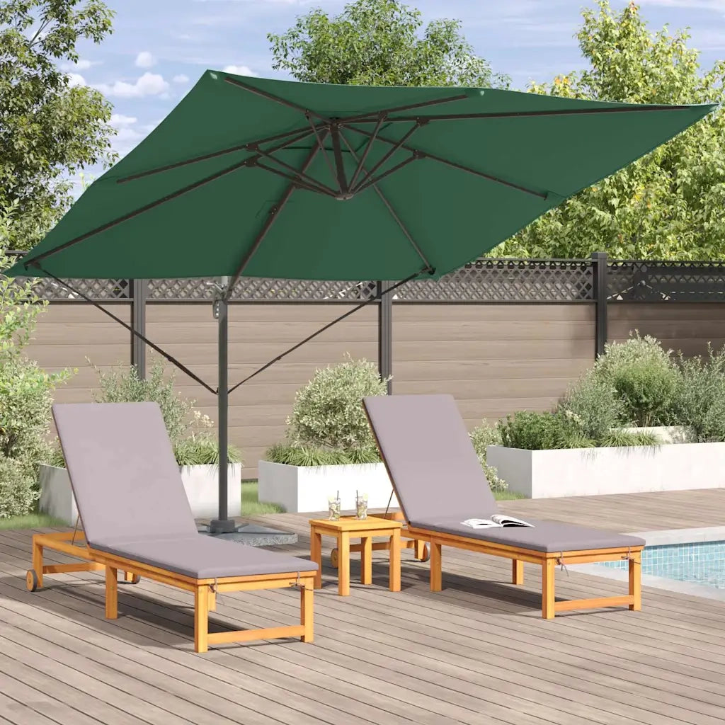 Parasol Roma Verde 286 x 284 x 265 cm Alluminio e Poliestere 42003336