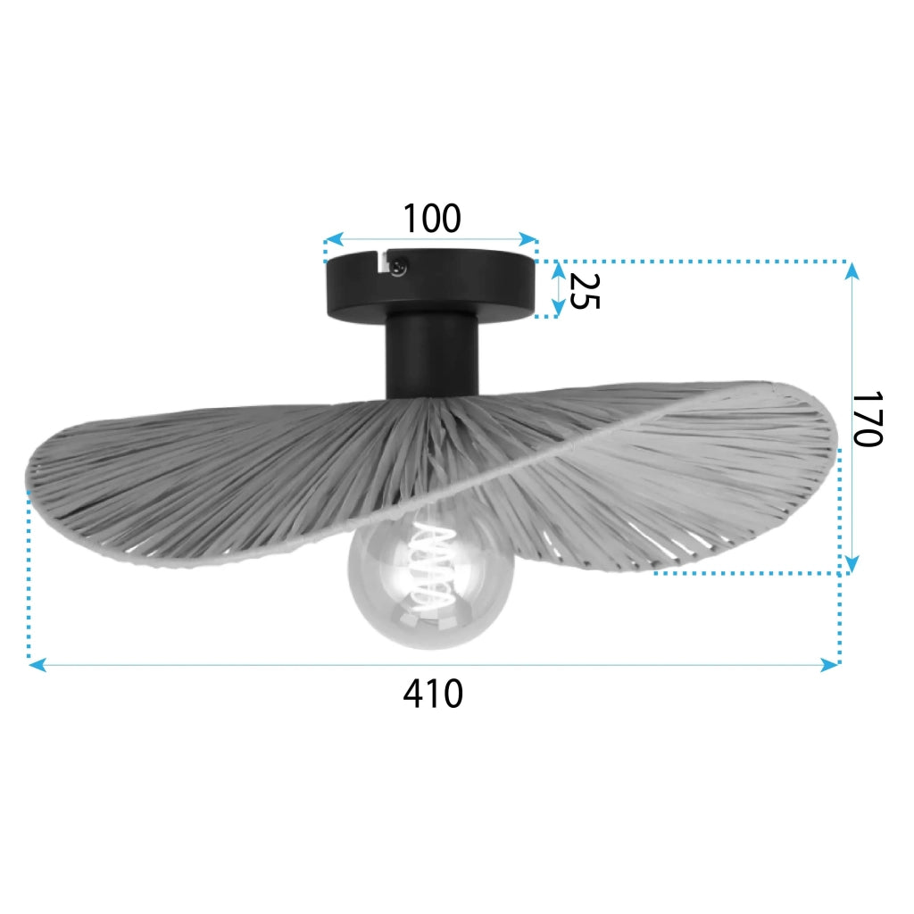 Lampada APP1827-1CP Nature Black