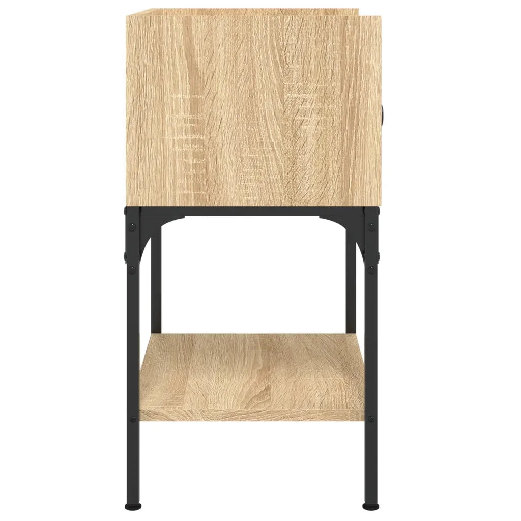 Comodino | Armadio da Notte | Mobiletto da notte Rovere Sonoma 40,5x31x60 cm in Legno Multistrato