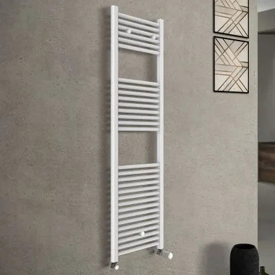 Termoarredo scaldasalviette bianco L 45x142 interasse 40 cm