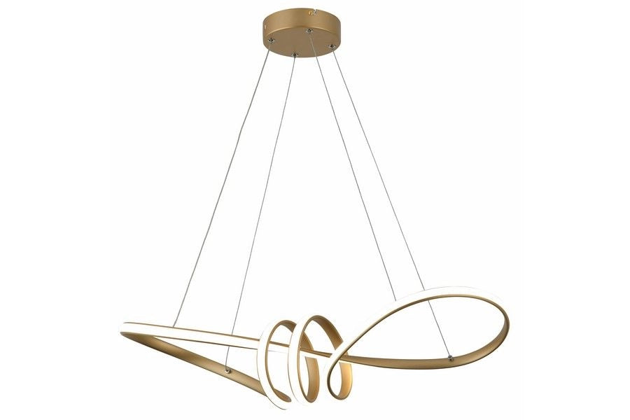 Lampada a sospensione LED Canbera 40W oro 4000K Reality