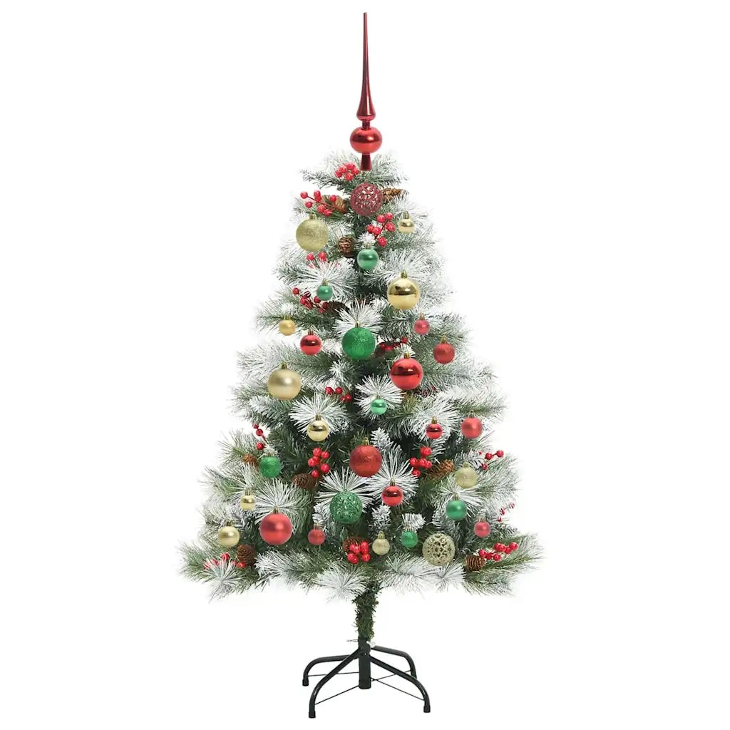 Albero di Natale artificiale Verde e bianco 120 cm 3395169