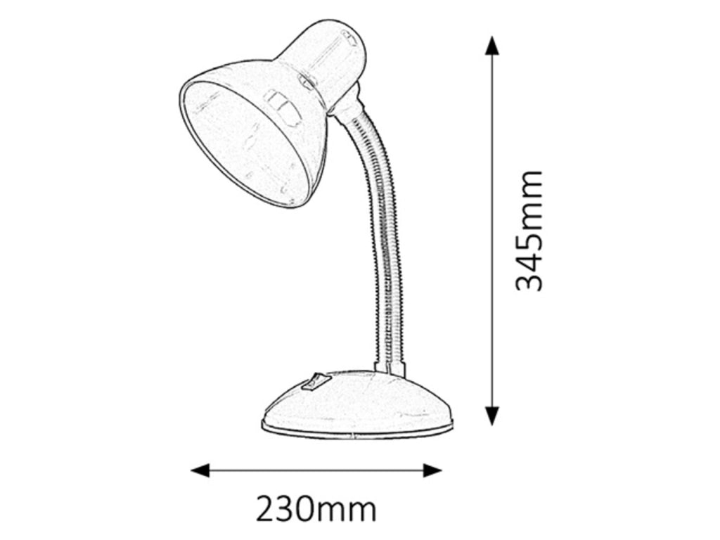 Lampada da scrivania bimbi verde E27 Dylan Rabalux 4170