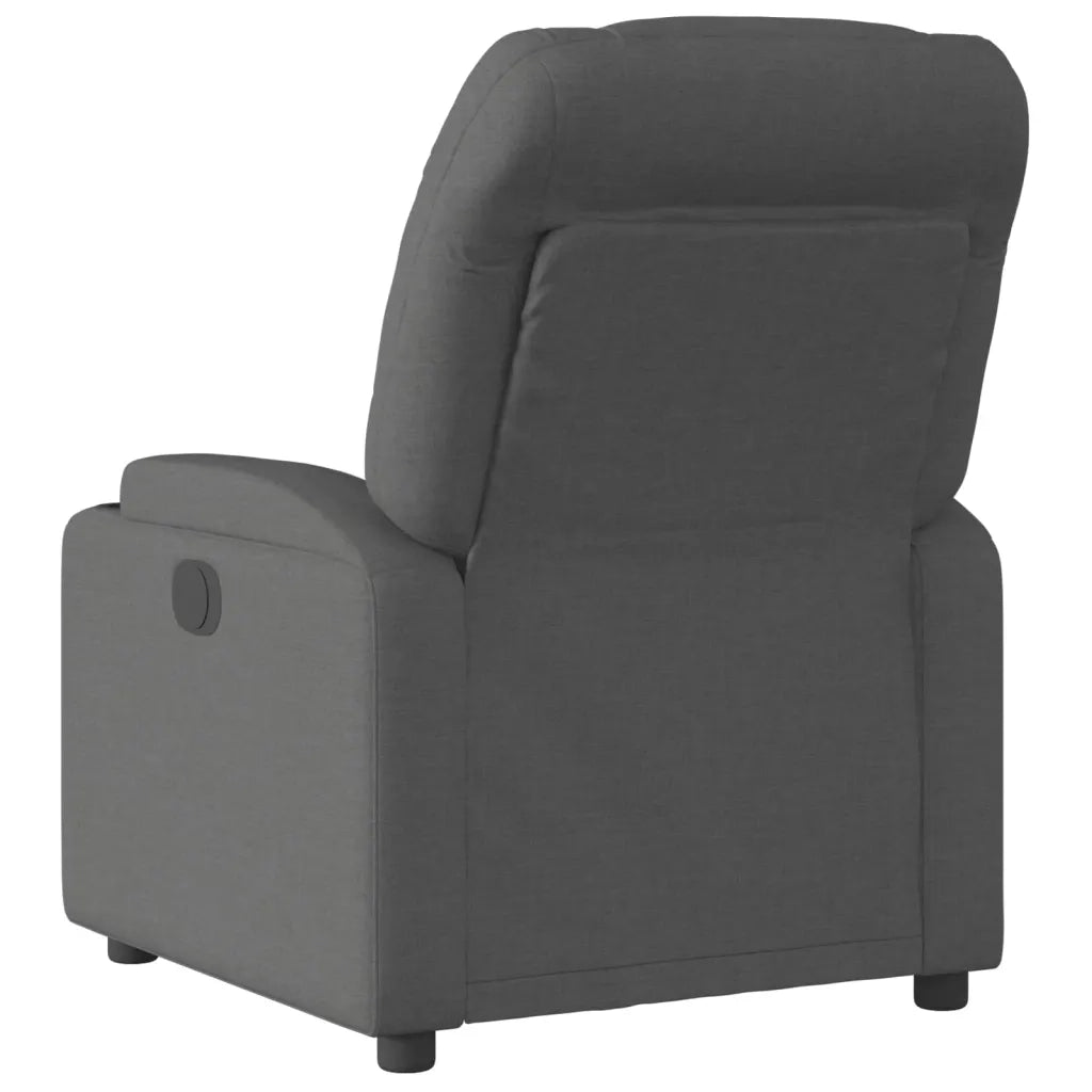 Poltrona reclinabile in tessuto grigio scuro 3205609