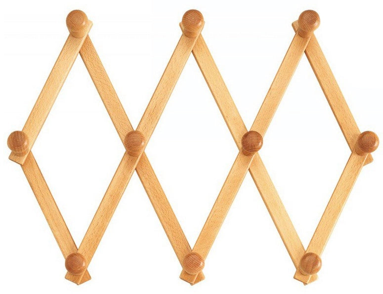 APPENDIABITO ESTENSIBILE  4 posti Legno Chiaro