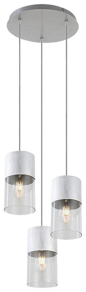 Lampada a sospensione Rabalux Zelkova 3xE27 alluminio