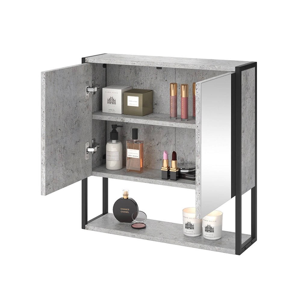 Vicco Specchio contenitore bagno Calcestruzzo 60 x 60.6 cm