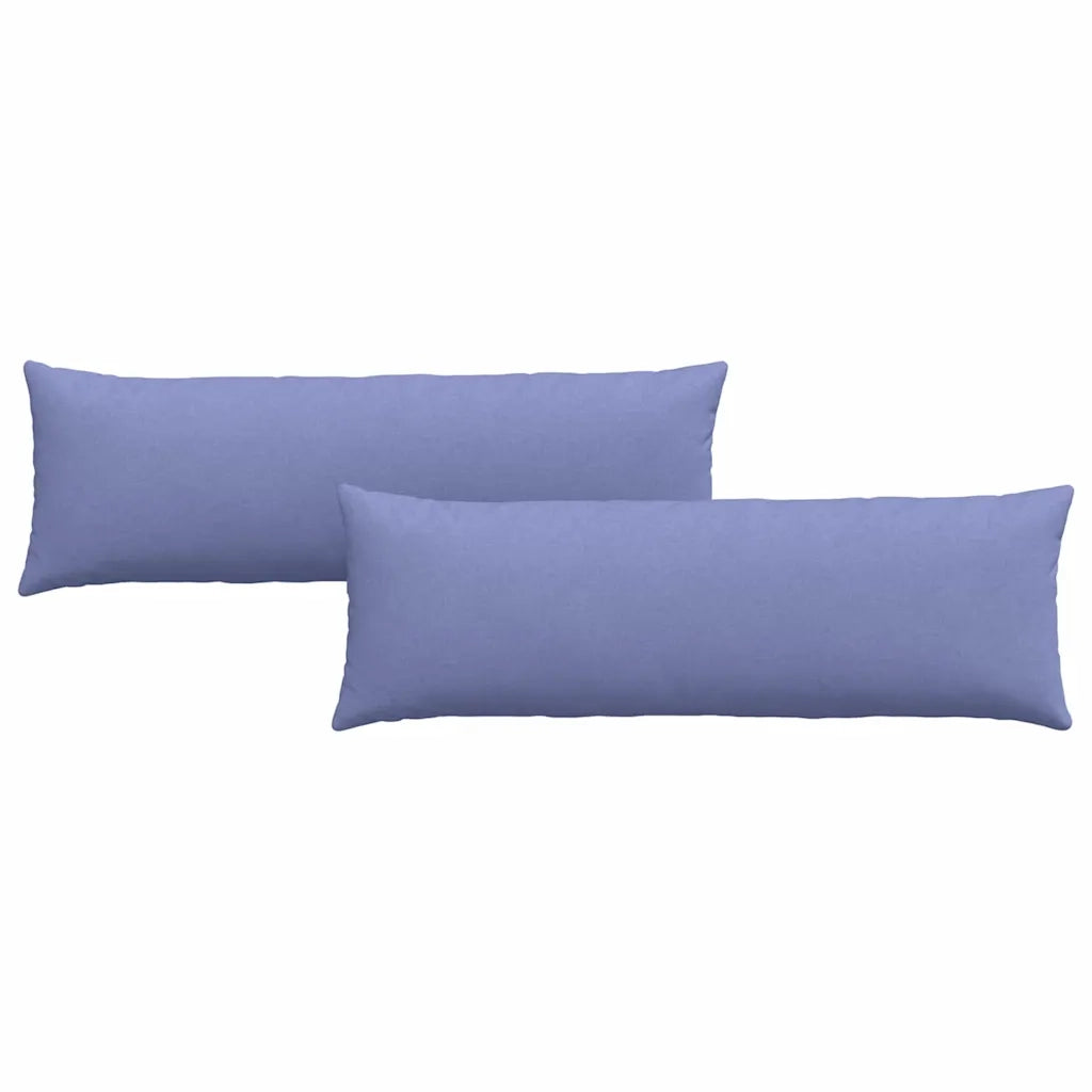 Cuscini da Divano 2 pcs Blu jeans 120 x 40 cm Tessuto 42013796