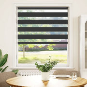 Tenda a rullo | Tenda avvolgibile Zebra Nero Larghezza Tessuto 90,9 cm Poliestere