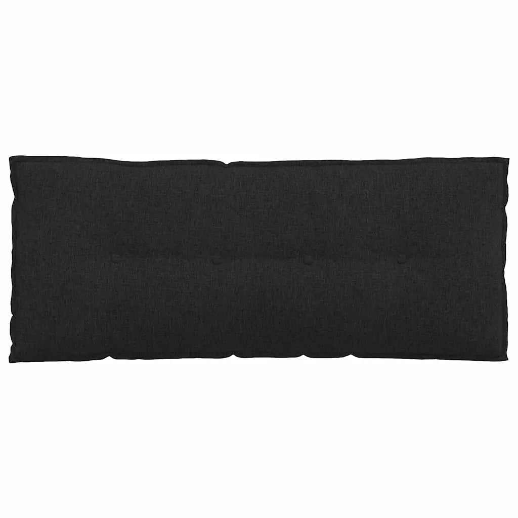 Cuscino per Schiena | Cuscino dorsale Nero 120 x 19 x 50 cm Tessuto