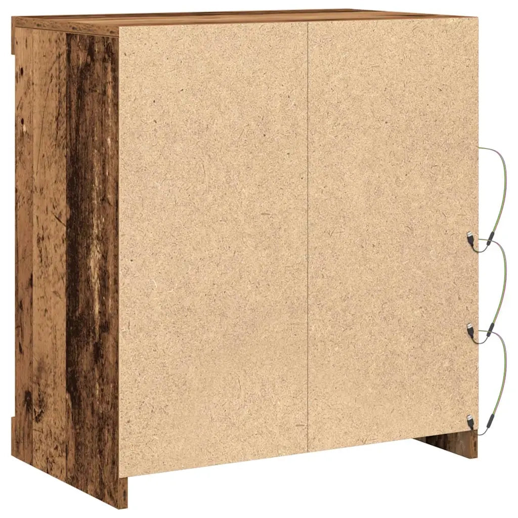 Madia LED Legno vecchio 60,5 x 37 x 67 cm Legno multistrato 863042