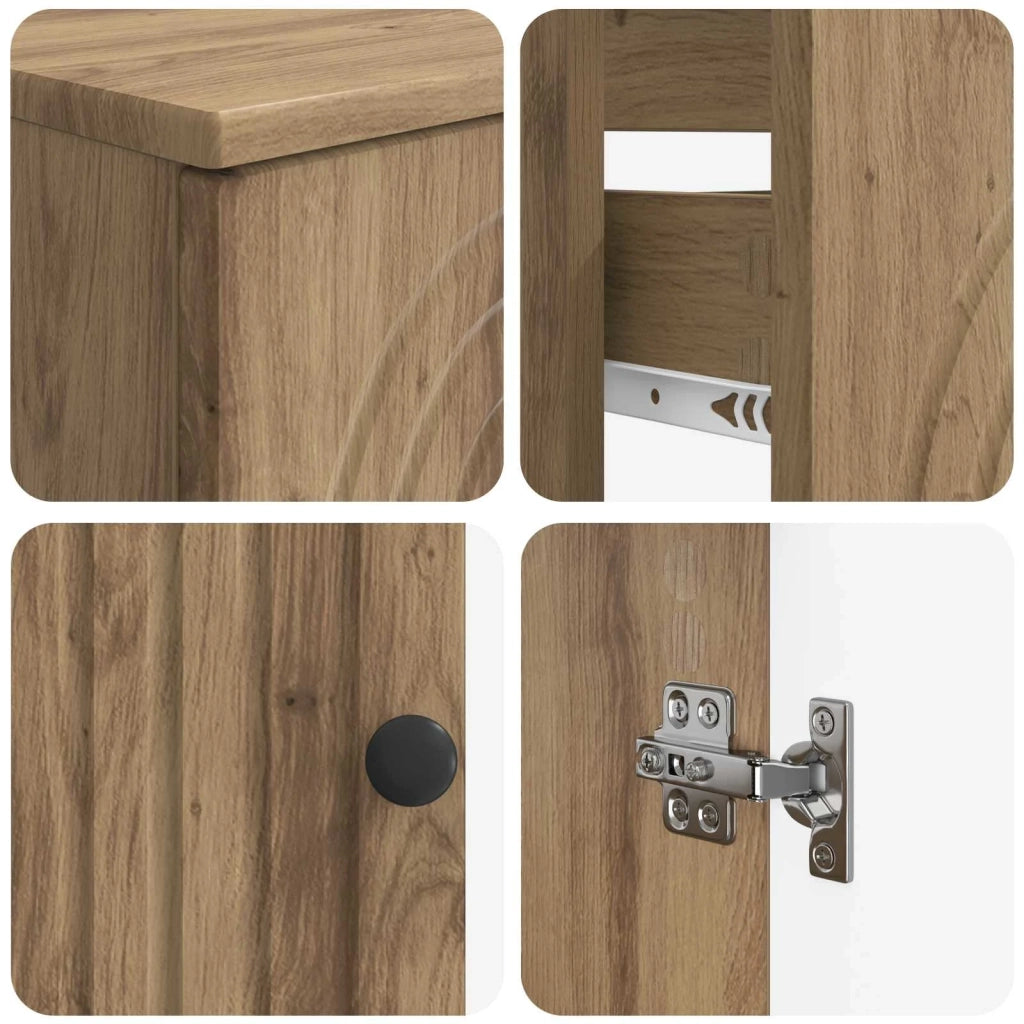 Set di armadietti da bagno in 3 pezzi ALKMAAR 3417836