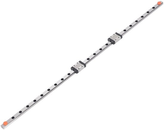 Guida di Movimento Lineare Staal 600 mm - Guida di Movimento Lineare MGN9 - 2 Blocchi MGN9C - Installazione Facile - Resistente ai Colpi e Pianeggiante - Guida di Movimento Lineare