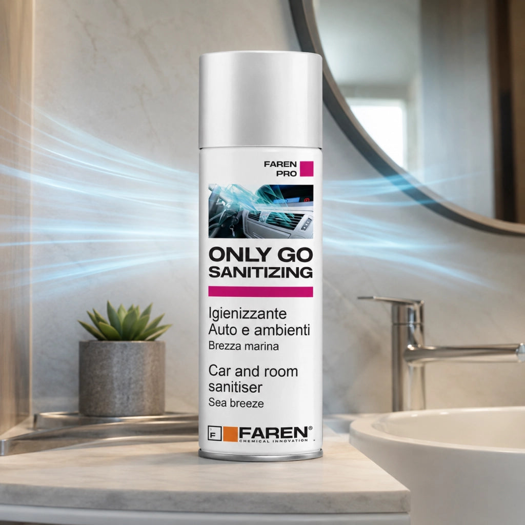 Faren only go sanitizing spray igienizzante per auto e ambienti 200 ml 2 pezzi