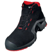 Uvex 8517242 1 Support Scarpe di Sicurezza S3 SRC ESD Puntale Composite Tomaia Microvelluto Suola Poliuretano colore Rosso Nero
