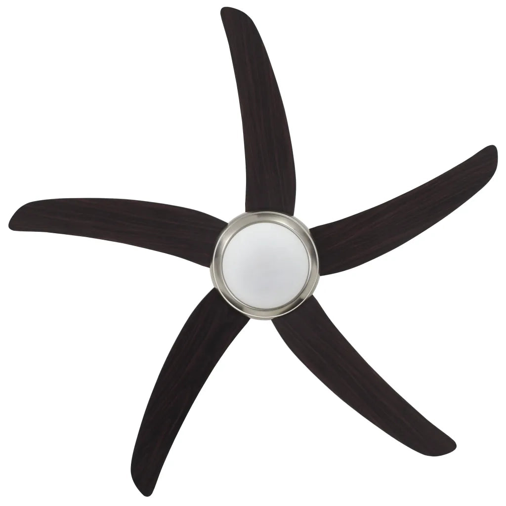 Ventilatore da Soffitto Decorato con Luce 128 cm Marrone 50539