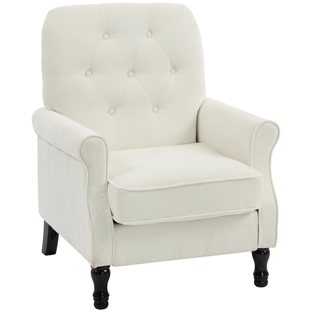 Poltrona ¨C zephmum ¨C crema, lino, 69x75x90