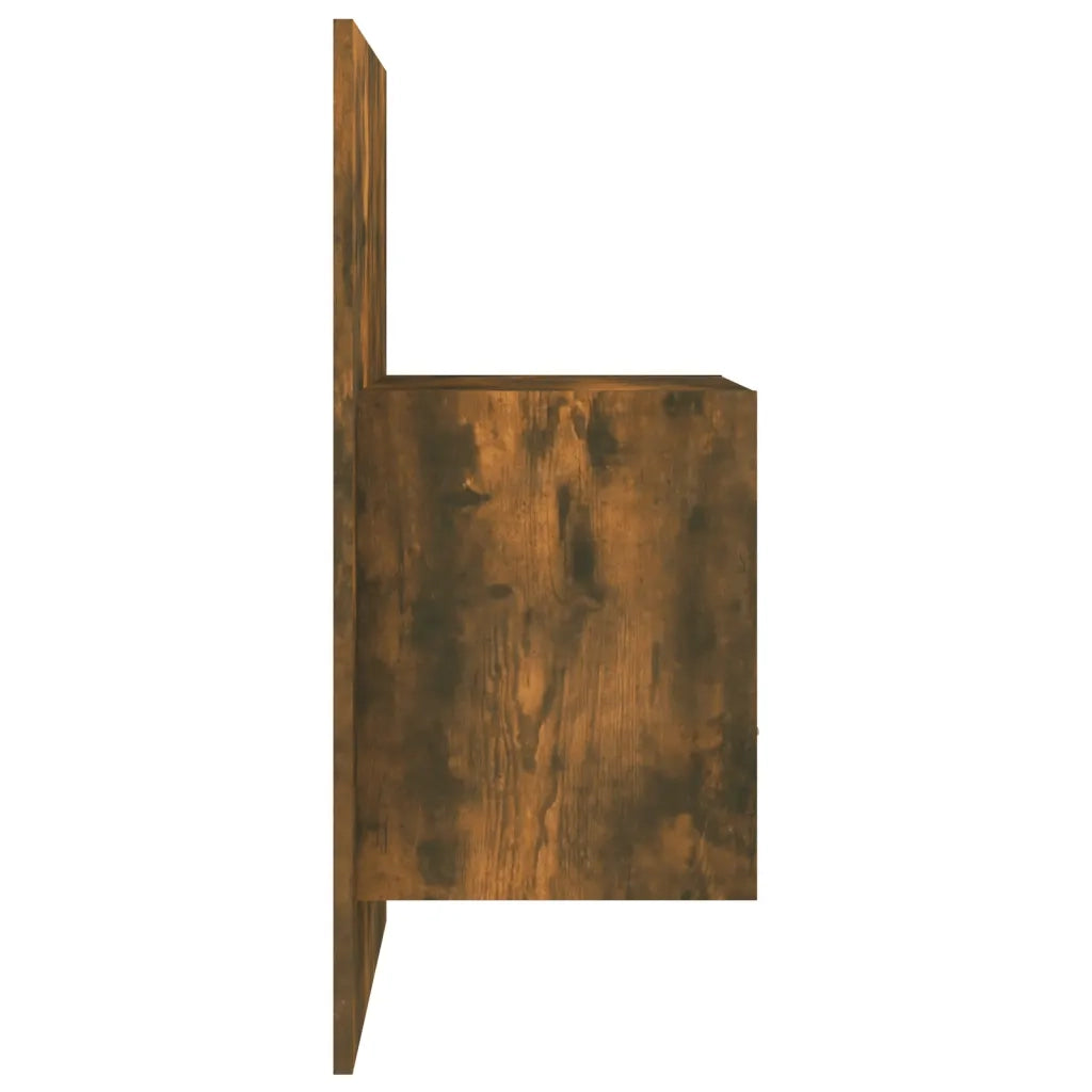 Comodino a Muro Rovere Fumo 816964