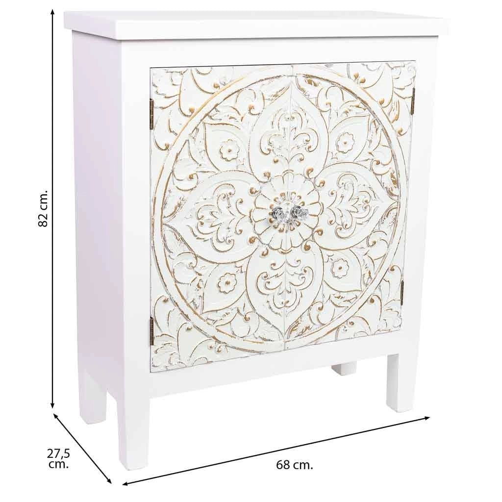 Credenza in legno con 2 porte 68x27,5x82