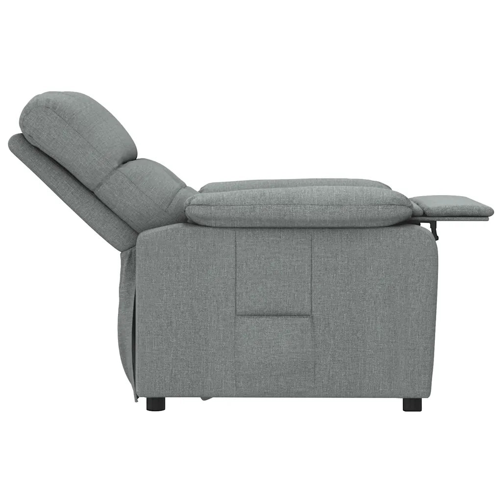 Poltrona Reclinabile in Tessuto Grigio Scuro