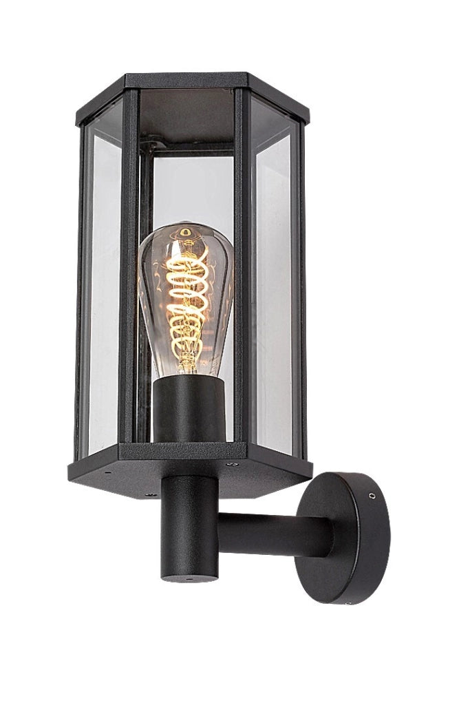 Applique esterna Dubrovnik E27 nero opaco IP44 Rabalux