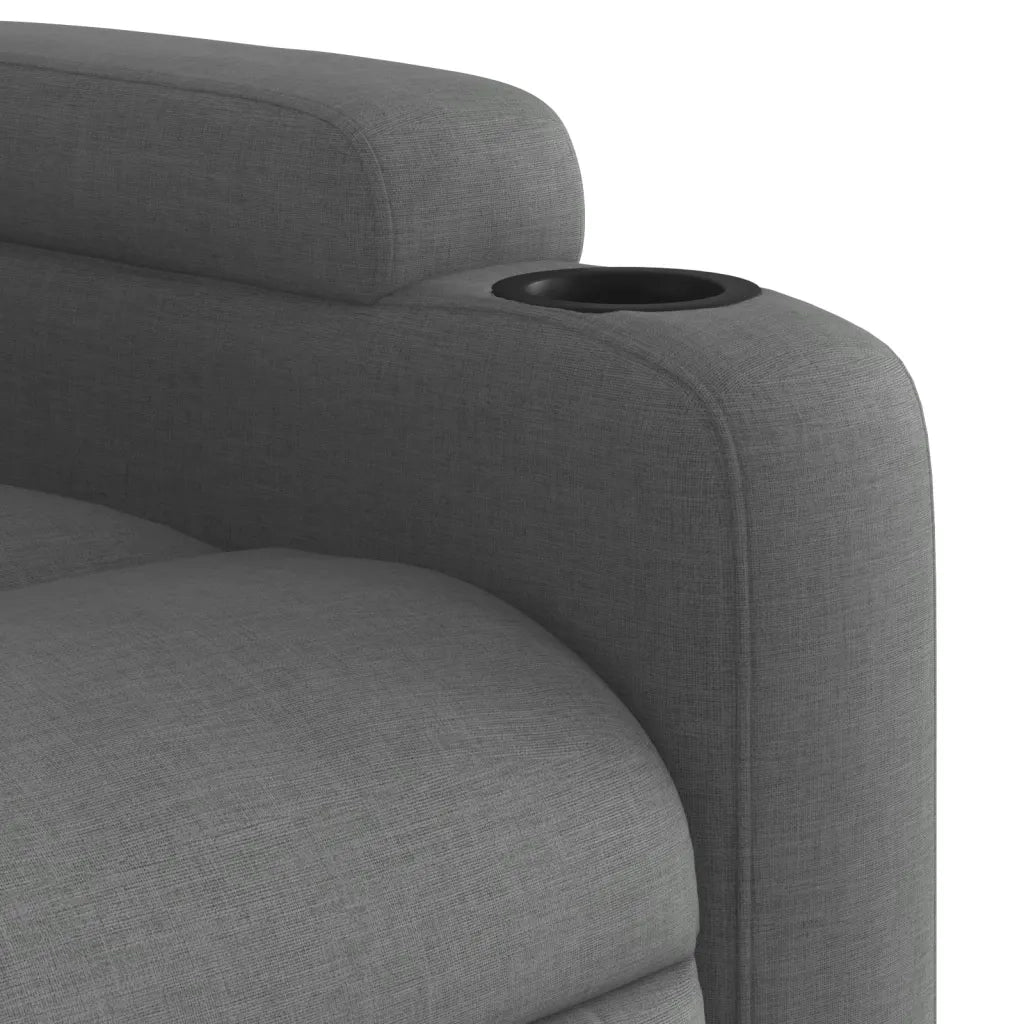 Poltrona reclinabile in tessuto grigio scuro 3205509