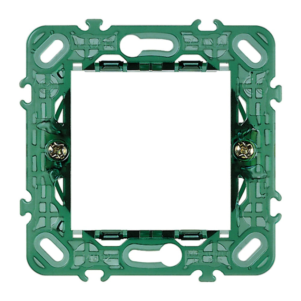 Vimar supporto 2 moduli con griffe per scatole da incasso ø 60 mm componibile con interasse 71 mm