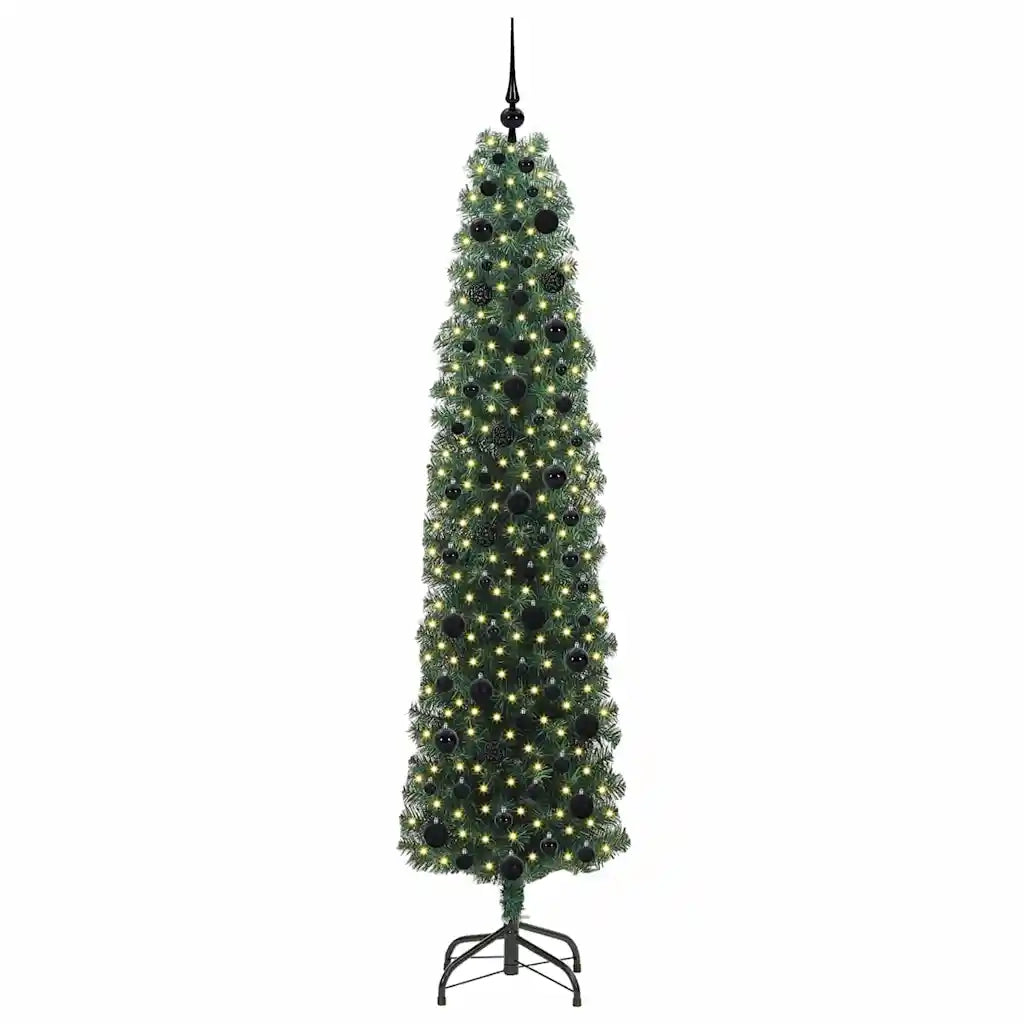 Albero di Natale artificiale con 300 LED Verde 210 cm 3394957