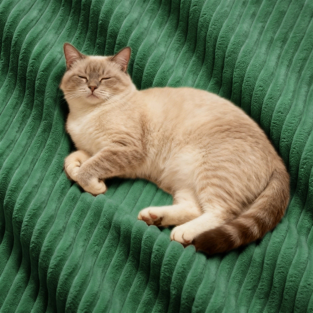 Divano modulare senza ossa - Zephmum- L-forma verde velluto cordoncino