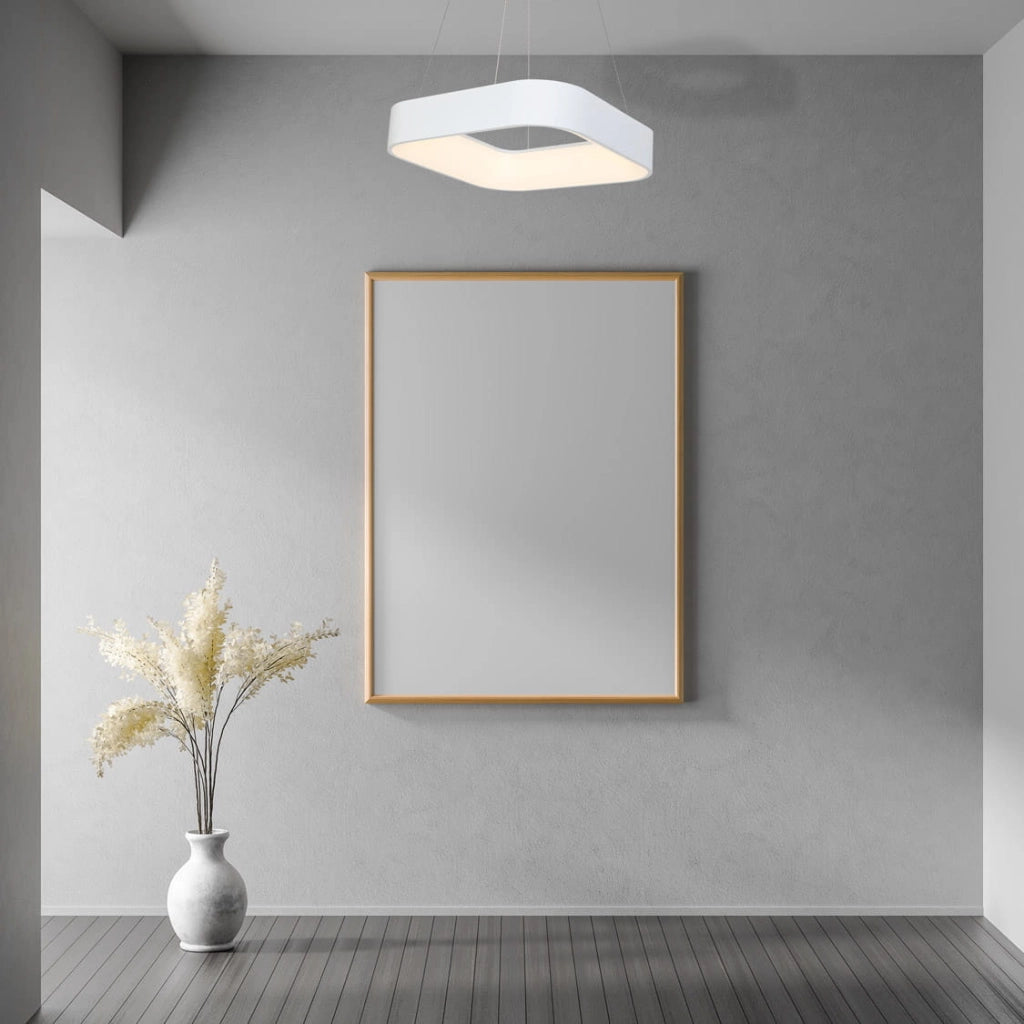 Lampada a sospensione Milagro Astro LED 24W bianca 50cm
