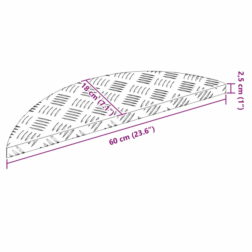 Gradini per Scale 5 pcs Argento 60 x 18 x 2,5 cm Alluminio 4104229