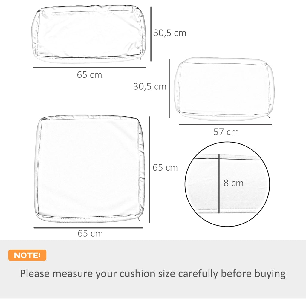 Set di 14 Fodere per Cuscini Divano da Giardino ¨C Minimal ¨C Blu