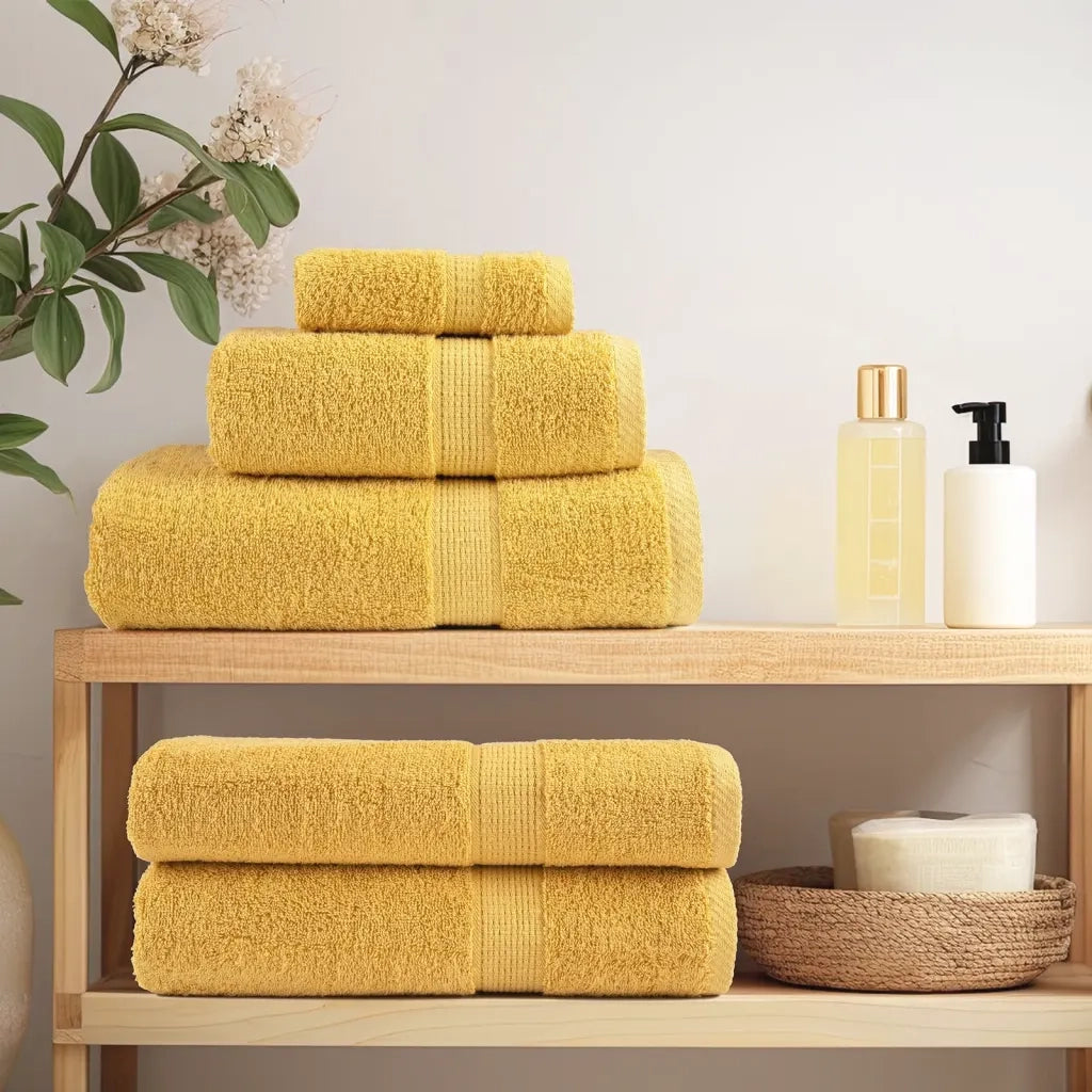 Set ASciugamani SOLUND 8 pz Oro 600 gsm 137559