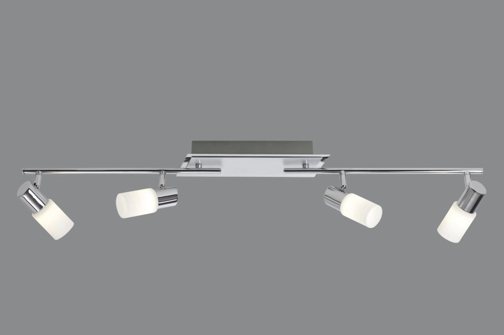 CLAPTON BARRA 4 SPOTS LED 4x SMD LED, 4,3W · 4x 430lm ALLUMINIO L100CM